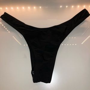 Black Thong Bikini Bottoms